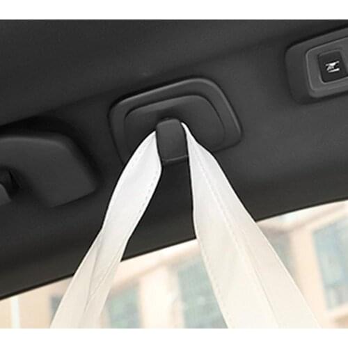 2Pcs Car Roof Hooks Clothes Hanger Hook For XC60 2018-2020 XC90 XC40 V40 2015-2020 V90 S90 2016-2020 Auto Interior Accessories