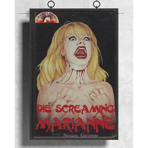 L519 DIE SCREAMING MARIANNE Movie Horror Sexy Silk Fabric Poster Art Decor Indoor Painting Gift