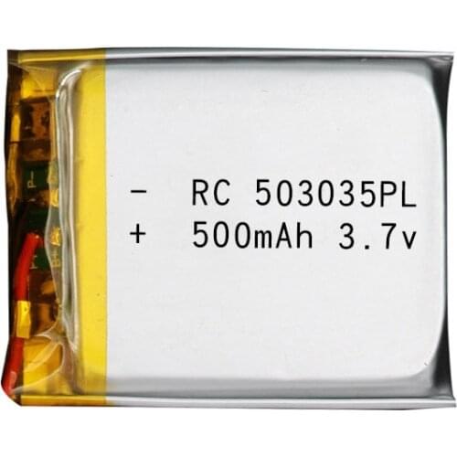 503035 3.7V 500mAh Lithium Polymer Battery Li po ion Lipo Rechargeable Batteries for MP3 GPS DVD Navigationtion