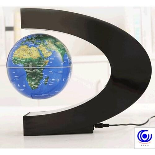Magnetic Levitation Floating World Map Anti-gravity Earth Globe LED Light Home Office Desk Decoration Gift Teaching Resources