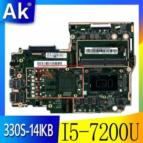 Akemy For Lenovo 330S-14IKB 330S-14AST Notebook Motherboard CPU I5 7200U RAM 4GB DDR4 Tested 100% Working New Product