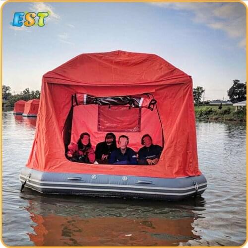 Water Boat Raft Tent for kids and adults,Inflatable Water Pool Tent Inflatable Shoal Tent Camping Floating Water Tent