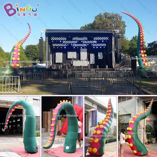 Personalized 3-5 meters inflatable octopus tentacle / giant inflatable octopus tentacle for decoration toys