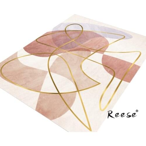 Reese Modern Floor Rug Light Luxury Style Home Living Room Carpets Anti-slip Kitchen Bedroom Dinning Room Decoration Custom Size