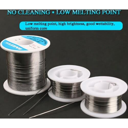 Welding Wire Accessories Parts Lead Free 50G 0.8MM High Purity For Electrical Wash-free Manual Terne Metal Supplies Rosin-Wire