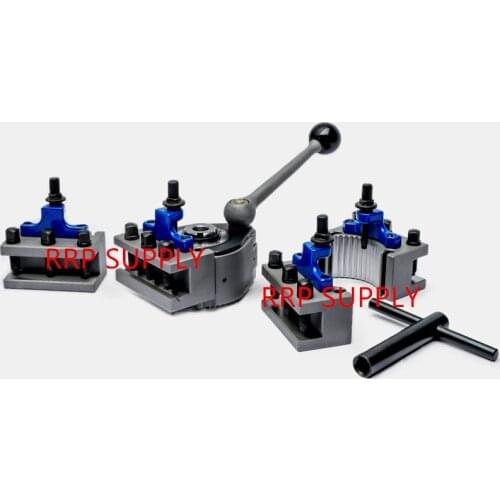 New TOOA1 150-300mm lathe swing 40-position quick change tool post set, European style, contain 1pcs tool post and 4pcs holder