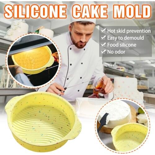 Topbaking Silicone Layered Cake Round Shape Mold Kitchen Bakeware DIY Desserts Baking Mold Mousse Cake Moulds Baking Pan Tools