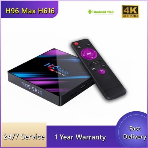 Best H96 MAX Android 10 Smart TV Box 4GB RAM 32GB RK3318 Media player 4K Voice Assistant H96MAX 2GB 16GB Set Top Box