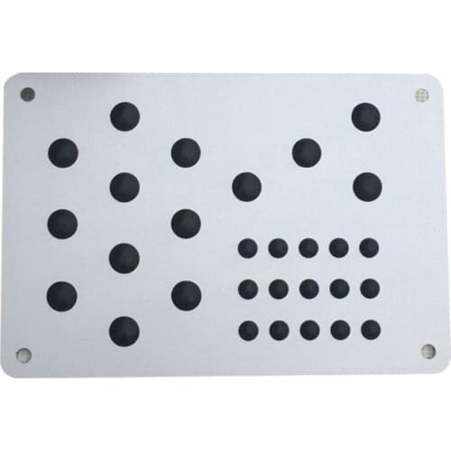 Universal Aluminum Car Floor Mat Patch Non-slip Heel Plate Footrest Pedal