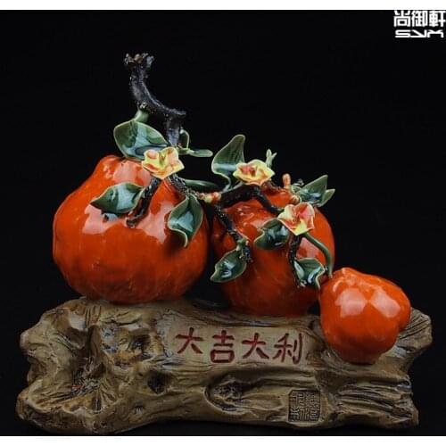 Shiwan doll designer boutique fruit ceramic ornaments simulation fruit plants to move a housewarming gift the most favorable aus