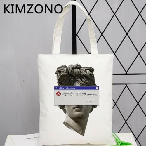 Vaporwave shopping bag bolso shopper bolsa handbag bag net bolsas reutilizables boodschappentas sac toile