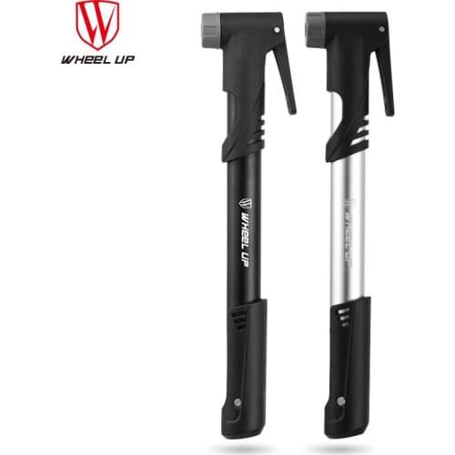 Bicycle mini portable small air pump 120PSI air pump American and French mouth general road bike mountain bike inflatable