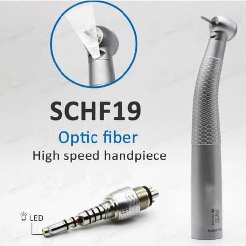 SOCO COXO Dental High Speed Turbine Fast Handpiece Drills LED Fiber Optic 6 Hole Quick Coupling for Polishing Dentist Clinic