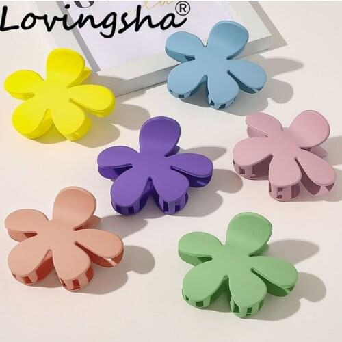 LOVINGSHA Solid Women Hair Accessories Ladies Hair Claws Hair Crab Clamps Ponytail Hair Female Girl Holder Rope FC238