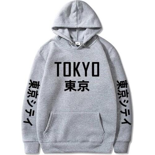2021 Fashion Japanese Hip Hop Hoody Harajuku Tokyo Printing Men And Women Casual Pullover Sweatshirts Hot Hoodies SUNOWE