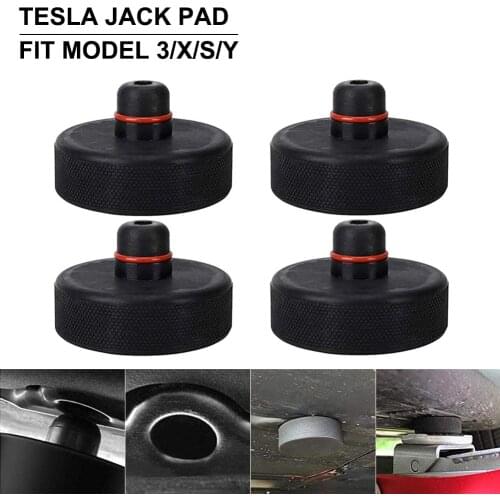 4Pcs For Tesla Model 3 Car Lifting Jack Pad Adapter Tool Chassis Storage Bag Special Jack Pad Tool For Model X Car Accessories