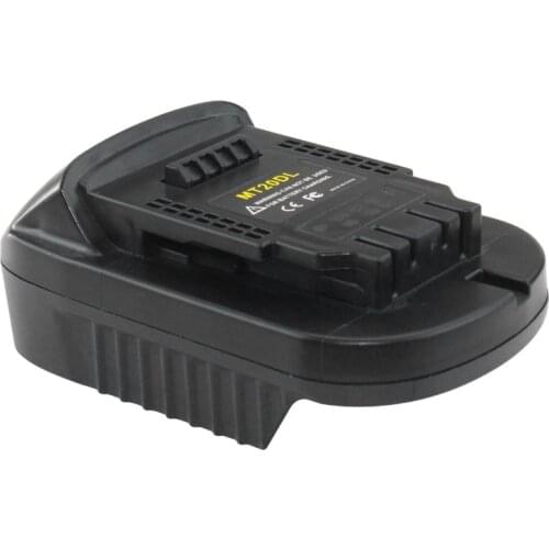 Mt20Dl For Makita Battery Adapter 18V Bl1830 Bl1860 Bl1815 Li-Ion Battery For Dewalt 18V 20V Dcb200 Li-Ion Battery Wall Light