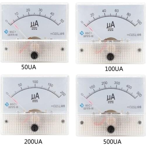 85C1-UA Ammeter Mechanical Pointer Type Analog Current Panel Meter Current Meter