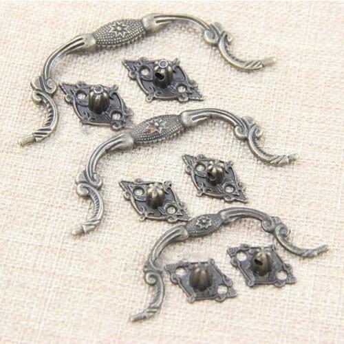 Antique Eight-star Handle Zinc Alloy Drawer Jewelry Box Handle Vintage Wooden Box Wine Box Handle