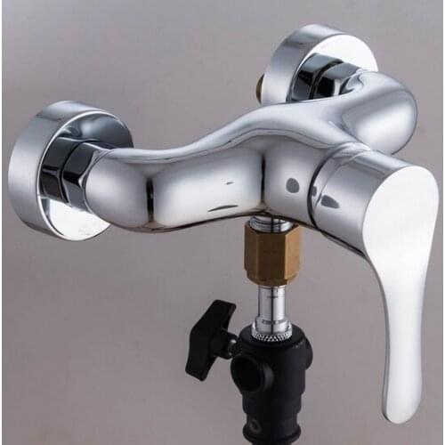 Free shipping Top quality single handle dual hole bathroom shower faucet by solid brass shower set faucets