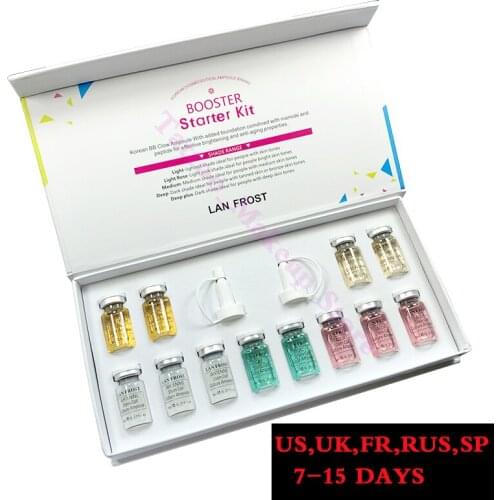 Brand Derma White Booster BB Serum Glow Mix Starter Kit with Add Foundation Niacinamide for Effective Brightening Anti-aging bb