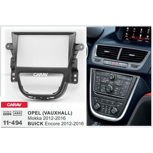 CARAV 11-494 Double Din Fascia For OPEL Mokka BUICK Encore Radio DVD Stereo Panel Dash Mounting Installation Trim