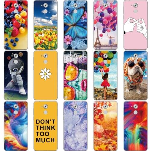 6C For Honor 6C Case Cute Cat Case For Honor 6C Coque Phone Protective Back Cover For Huawei Honor 6C Silicone Case on 6C Animal