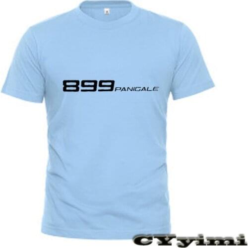 For Ducati 899 Panigale T Shirt Men New LOGO T-shirt 100% Cotton Summer Short Sleeve Round Neck Tees Male