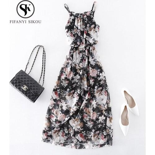 FIFANYI SIKOU Floral Summer Dresses