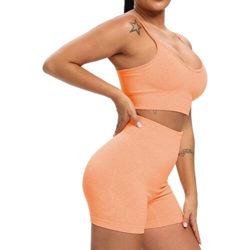 Women Workout Clothes Two Piece Yoga Set Women Seamless Gym Set Breathable Sport Tracksuit Women Active Wear Conjuntos De Mujer