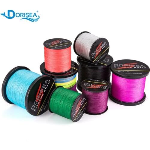 DORISEA 4 strands 300M 500M 1000M PE Fishing Line 4 Strands Braided Fishing Line 6-100LB Multifilament Fiber Fishing Line PESCA