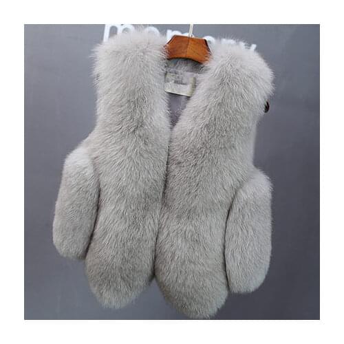 Top brand New Free shipping Faux Fox Fur Vest high quality