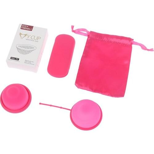 Menstrual Disc With Flat-fit Design Extra-Thin Sterilizing Silicone Menstrual Cup Period Copa With Silicone Case For Women