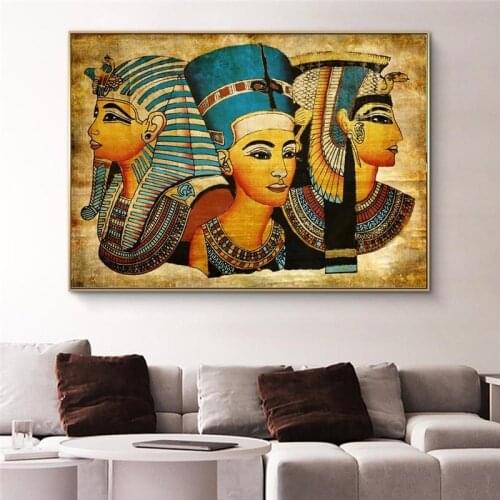 Ancient Egypt Wall Posters And Prints Protrait of Mysterious Cleopatra Wall Art Canvas Prints For Living Room Cuadros Pictures