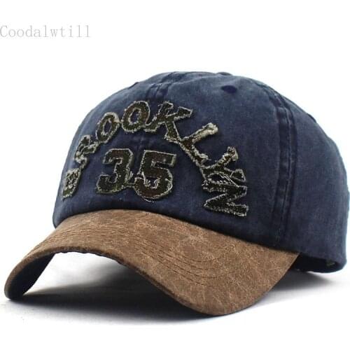 New Washed Ladies Baseball Cap Fitted Cap Snapback Dad Hat For Men Bone Women Gorras Casual Casquette Letter Black Cap