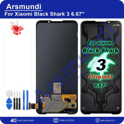 Original 6.67'' For Xiaomi Black Shark 3 LCD Display Screen Digitizer Assembly Replacement For Black Shark 3 LCD