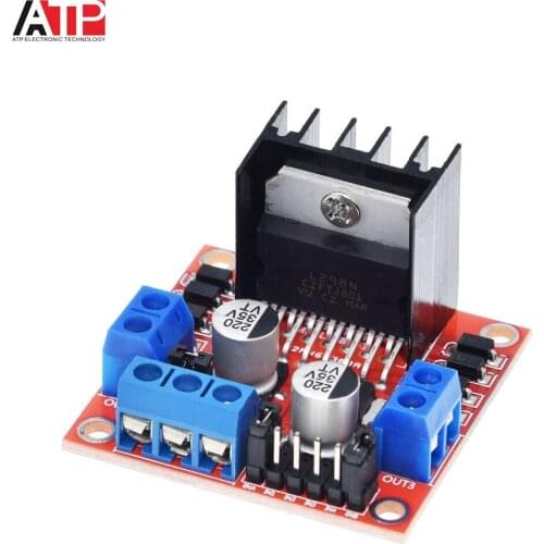 1PCS Great IT Dual H Bridge DC Stepper Motor Drive Controller Board Module L298N for Arduino smart car robot