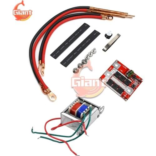 DC 6-18V DIY Portable Battery Storage Spot Welding Machine PCB Circuit Board Welding Equipment Spot Welders C 110-9V Transformer