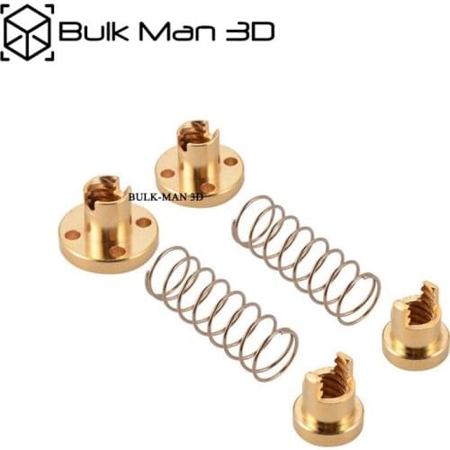 TR8 - 8mm 4mm 2mm Anti Backlash Spring Loaded Nut for 8mm Acme Threaded Rod Lead Screws DIY CNC 3D Printer Parts - 50pcs