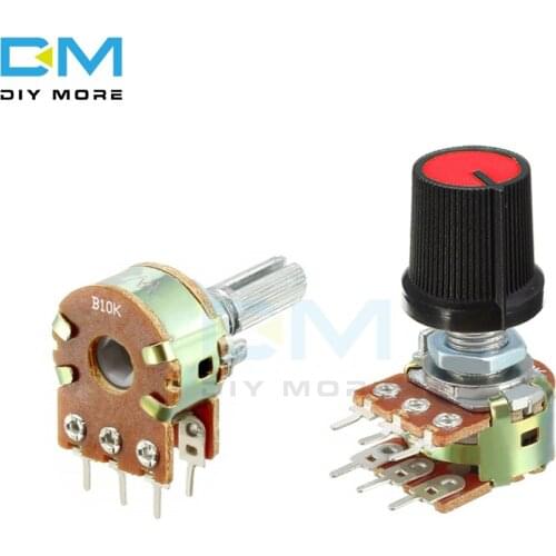 5PCS lot Resistor Linear Taper Rotary Potentiometer Cap Knob B1K B2K B5K B10K B20K B50K B100K B250K B500K B1M Ohm Electronic