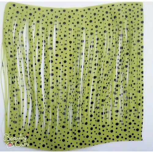 Fishing Lure Silicone Skirt Layers,Silicone Skirt Material for Tackle Craft, DIY Spinner, Rubber Jigs, Buzzbait---130