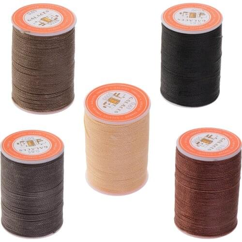 5Pcs Waxed Thread 0.65mm Round Beading Cord DIY Jewelry Necklace Making String