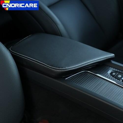 Car Styling Center Console Armrest Box Protection Sleeve Decoration Cover For Volvo XC60 2018-20 Interior Modified Accessories