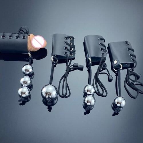 Sexual Delay Exercise Adjustable Penis Ring Penis Extender Enlargement Trainer Heavy Weight Hanger Stretcher Sex Toys for Men