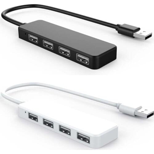 USB 2.0 4 Ports Hub Extension Splitter Adapter for Laptop PC Computer Charger