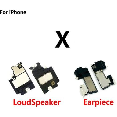 Top Earpiece Ear Speaker Bottom Loud speaker Buzzer Ringer For iPhone X 10 Replacement Part