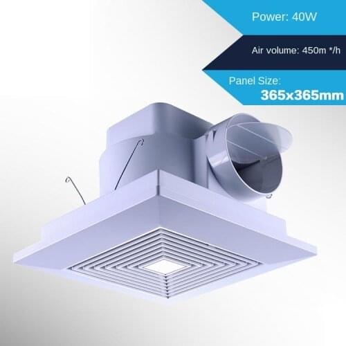 Fan suction top household kitchen 14 inch pipeline ceiling fan Big air volume energy conservation low noise remove Formaldehyde
