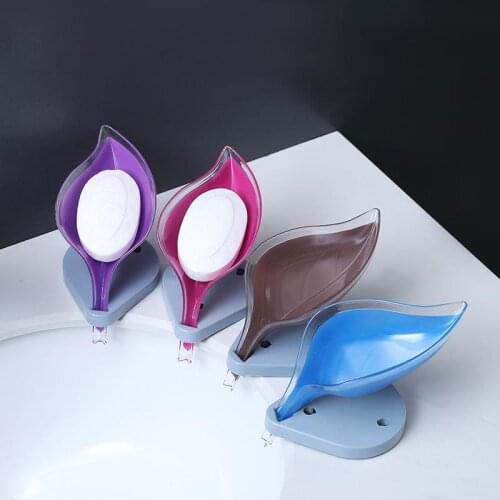 Leaf Shape Soap Box Bathroom soap holder Dish Storage Plate Tray Bathroom Soap Holder Case Bathroom Supplies bathroom gadgets