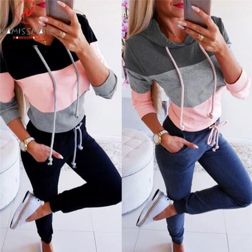 Women Hoodies & Sweatshirts for Streetwear Color Matching Design O-Neck Long Sleeve Casual Top Ladies Autumn Winter Pullovers