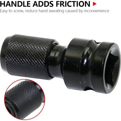 1/2" Square To 1/4" Hex Ratchet Socket Release Drive Quick Adaptor Socket Converter Tool Conversion Tool Chuck Impact Wrench